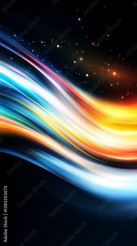 Poster vibrant abstract gradient background for futuristic technology applications