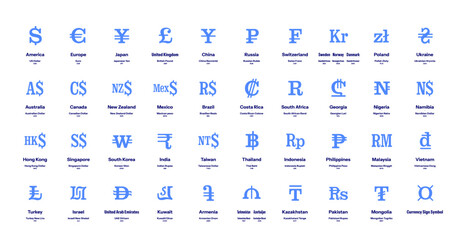 Slab Serif World Currency Symbols