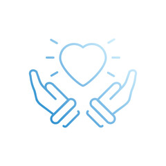 GIVE LOVE vector icon stock illustration