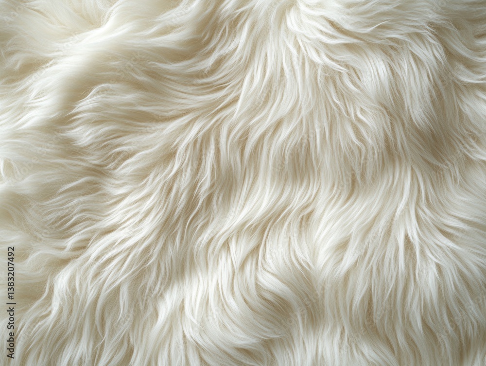 Poster captivating close up of soft white faux fur texture creating a cozy and inviting atmosphere perfect 