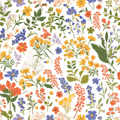 Floral flower vector Illustrations on white background