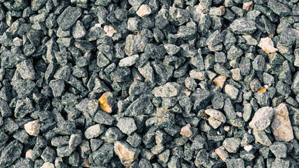 texture of construction crushed stone