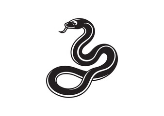 Fototapeta premium Snake silhouette vector