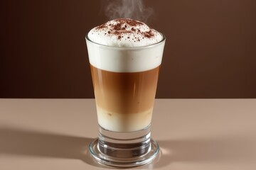 Cappuccino on Frosted Glass