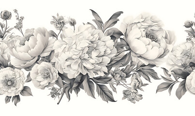 Floral flower vector Illustrations on white background