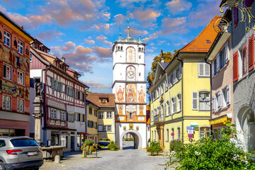 Altstadt, Wangen im Allgaeu, Deutschland 