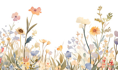 Floral flower vector Illustrations on white background