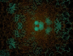 Imaginatory fractal abstract background Image