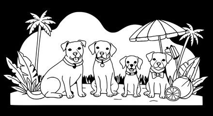 Abstract Irregular Shapes in Earthy Tones for Organic Design