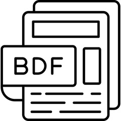 BDF File Icon