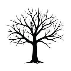 Obraz premium vector tree silhouette