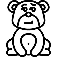Smirk Bear Icon