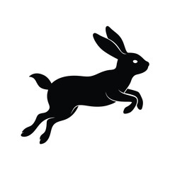 rabbit silhouette vector