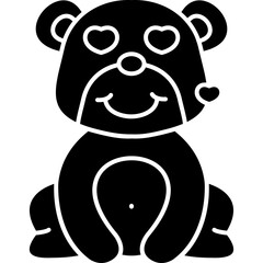 Smile With Hearts Bear Icon