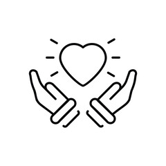 GIVE LOVE vector icon stock illustration