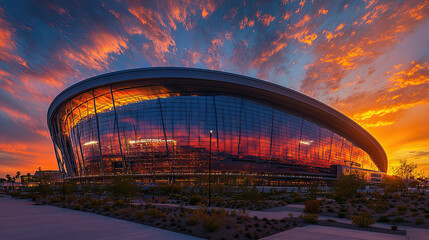 Obraz premium sunset over the bridge