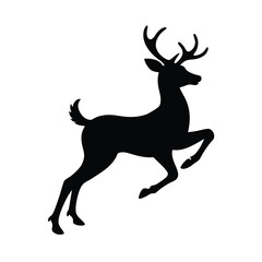 deer silhouette vector illustration