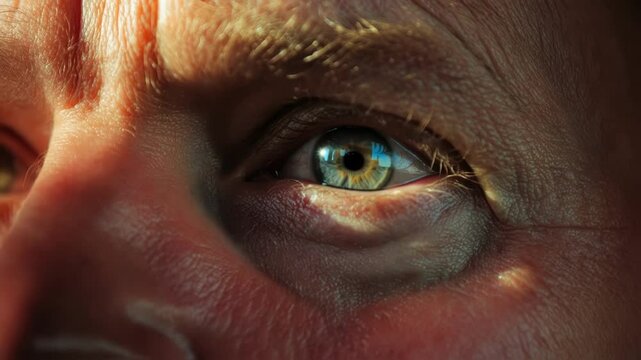 A closeup of a politicians face reveals determination sweat glistening on their forehead as they vow to improve healthcare access. The ambient lighting highlights their expressive features