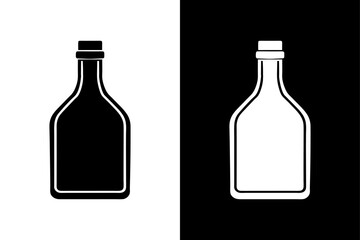 wine bottle vector illustration