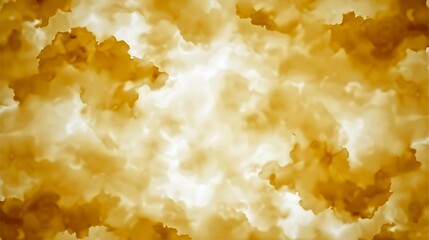 Abstract cloudy sky background featuring warm golden and white colors