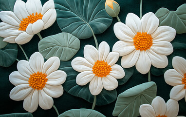 A Delicate Cluster of White Flowers