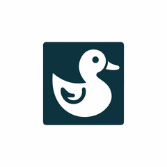 Square duck logo