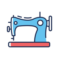 A well designed premium line icon of sewing machine