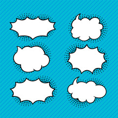 Speech bubbles. Comic Speech bubbles vector design concept.