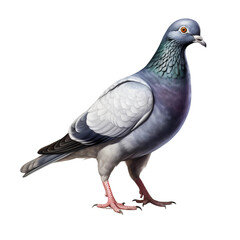 Obraz premium pigeon isolated on white background