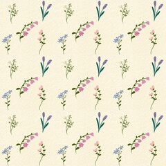 seamless pattern with flowers