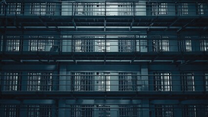 Obraz premium A modern high-rise building with many windows, suitable for architecture or cityscape images