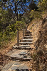 Hiking track in Waterfall Gully in Adelaide Hills at Adelaide, South Australia, Australia
