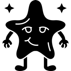 Star With Wry Smile Icon
