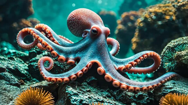 Large Pacific octopus