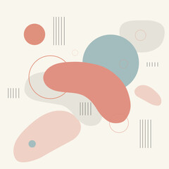 Abstract background with circle lines