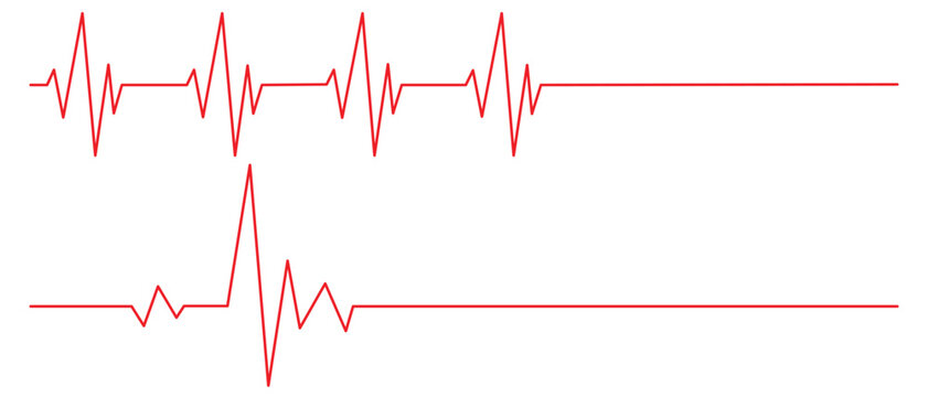 Life line icon vector. Heartbeat line icon.  Medetsina sign. Cardiogram line icon, sign. Heart pulse silhouette, icon, symbol. 