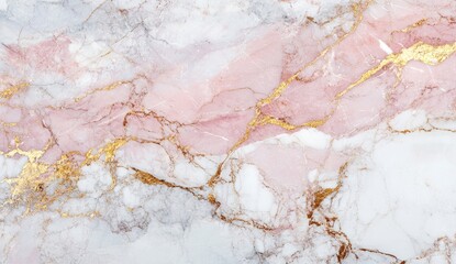 Delicate pink and gold marble texture