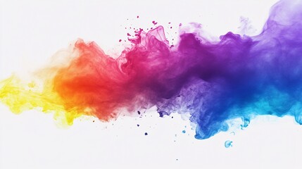 Colorful ink mixing together creating abstract shapes
