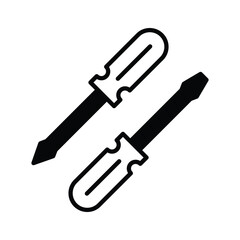 Check out our premium glyph style icon depicting screwdrivers