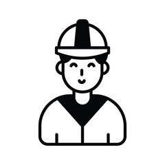 A customizable glyph style icon of labour