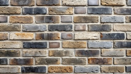 Rustic brick wall with a variety of shades of brown, gray, and beige, showcasing a timeless and durable building material