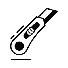 Well crafted premium icon depicting cutter, glyph style