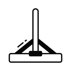 Catch a sight of this modern glyph icon of glass wiper