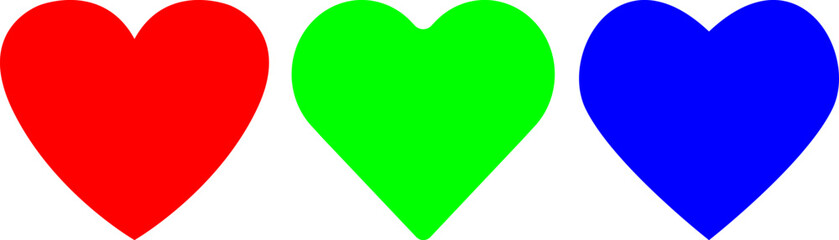 Heart colored