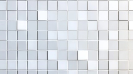 Abstract white mosaic ceramic tile wall texture modern interior design minimal environment aesthetic viewpoint