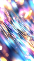 Smoothly flowing futuristic holographic gradients creating a vibrant backdrop for technology visuals