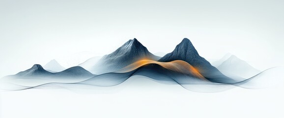 Misty Mountain Range