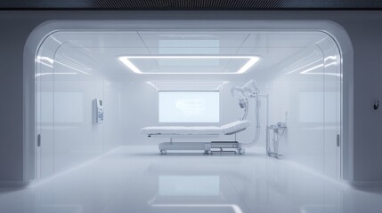 Modern, sterile medical room