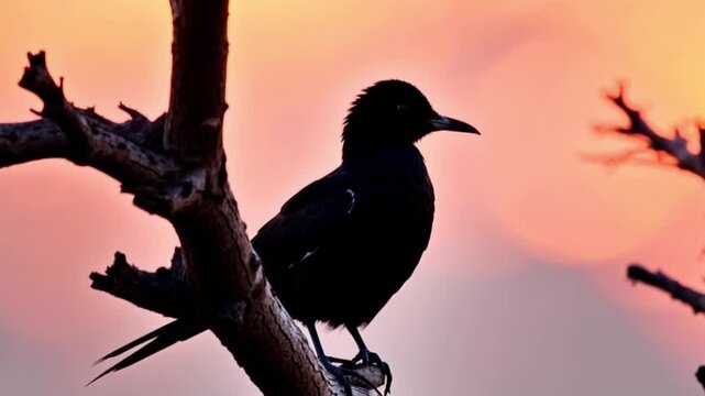 crow on the tree