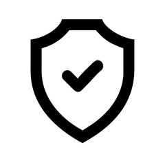 Shield, Protection, Security Vector Icon, Isolated Lineal Vector Icon. Shield, Protection, Check Sign, Security Vector Icon, User Interface, User Experience, Isolated Lineal Vector Icon. 


